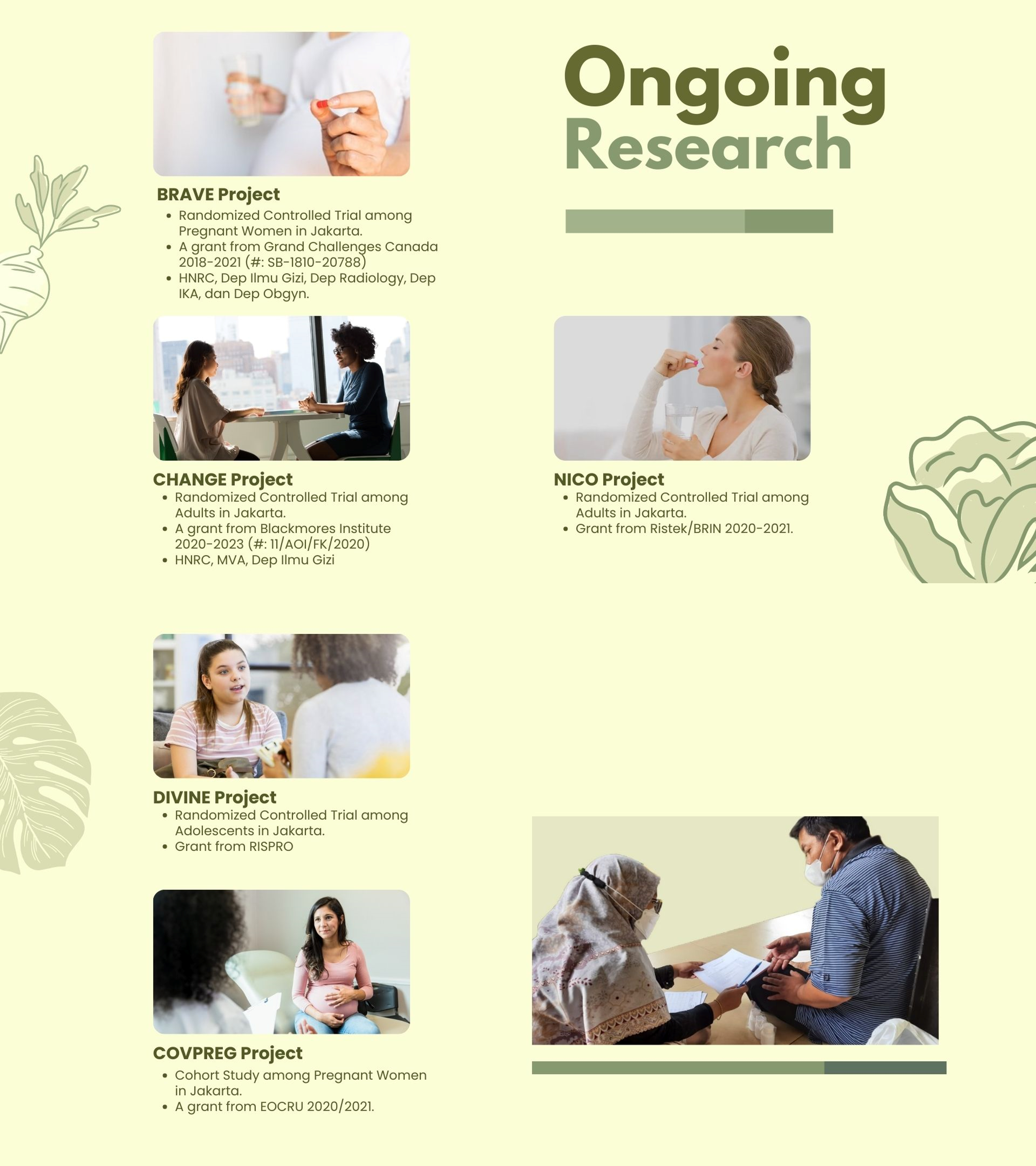 Ongoing research in HNRC 