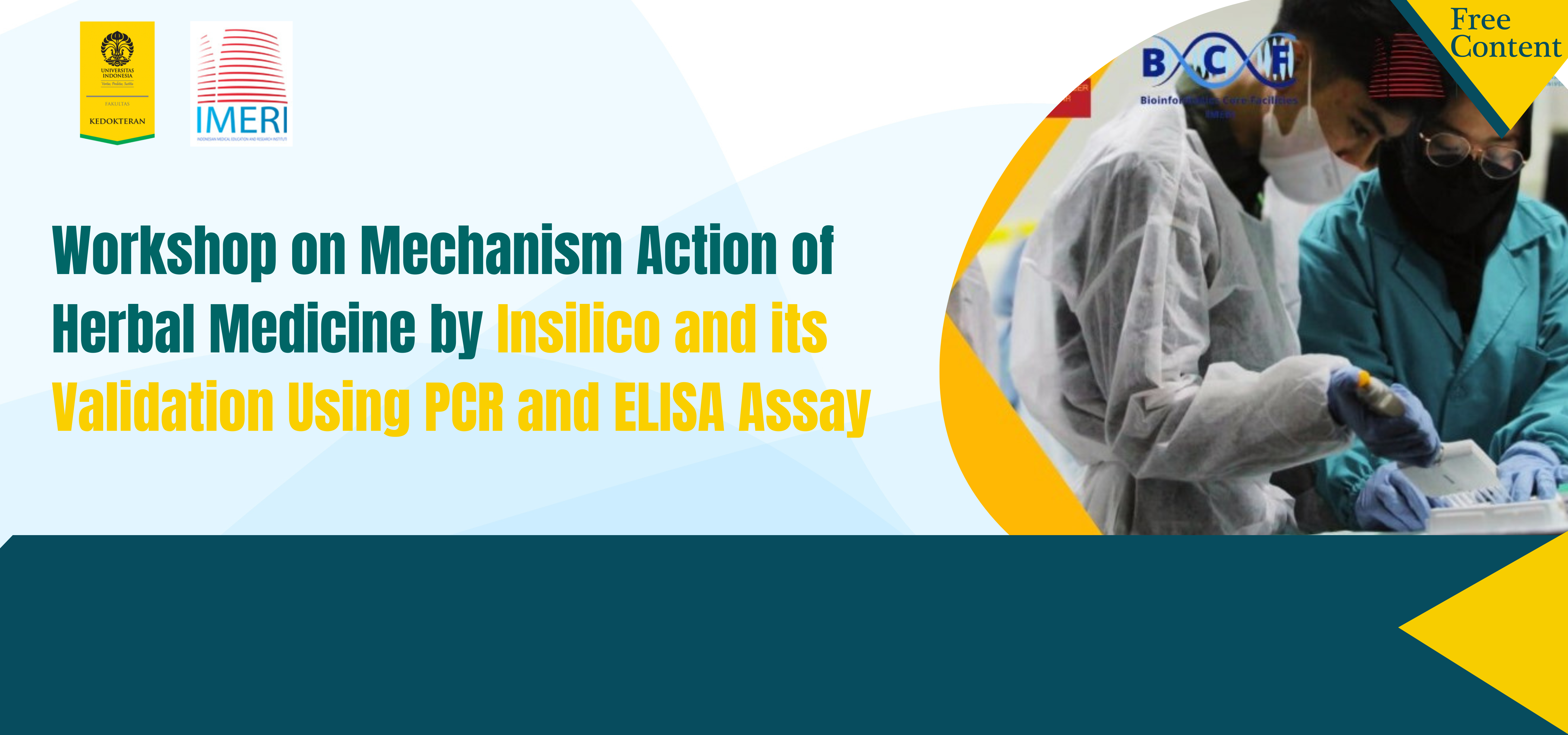Workshop on Mechanism Action of Herbal Medicine by Insilico and its Validation Using PCR and ELISA Assay